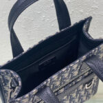 Christian Dior Safari North-South Tote Bag Dark Blue